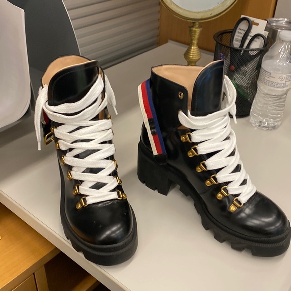 Gucci Shoes - Gucci Combat Moto Boots